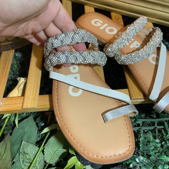 White GIOSEPPO Sandals With Strass Details . Size - 39 - Picture 10 of 16